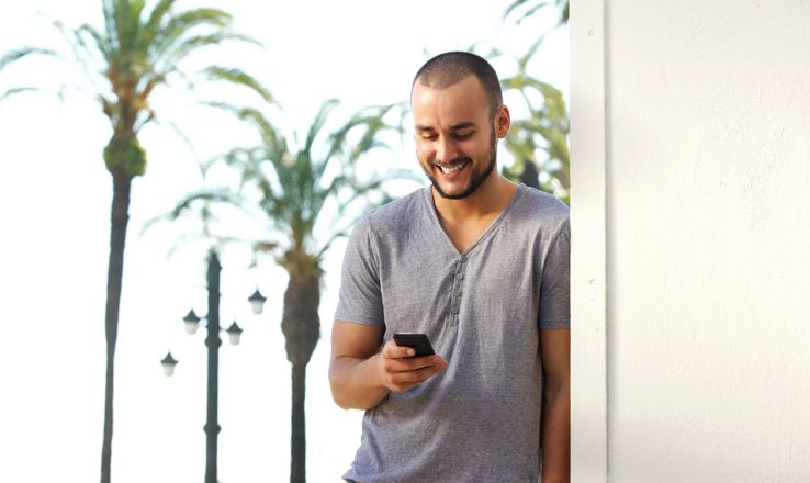 Guy on a cell phone